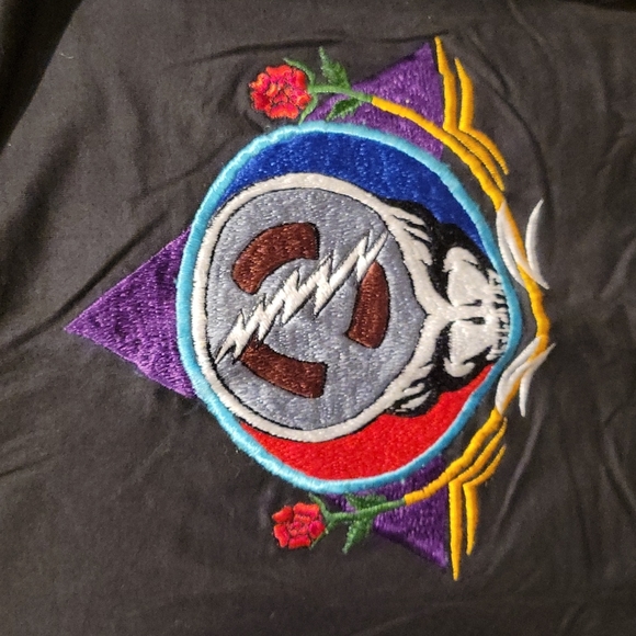 Vintage Greatful Dead embroidered patch single stitch t-shirt - Picture 2 of 11